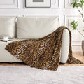 Cozy Leopard Fleece Throw