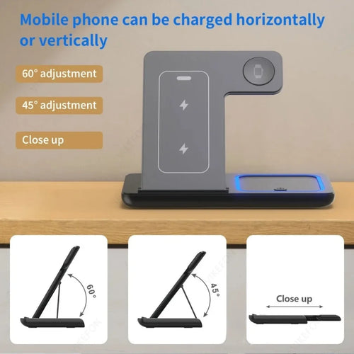 3 in 1 Wireless Charging Station
