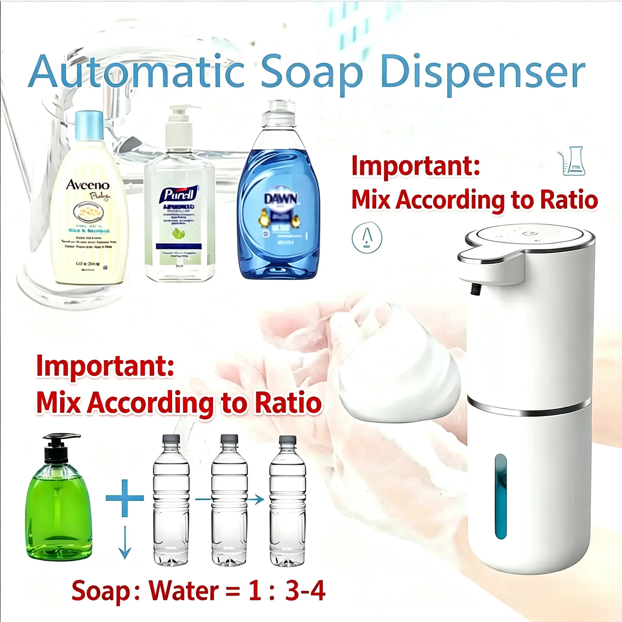 Touch-less Automatic Foaming Soap Dispenser