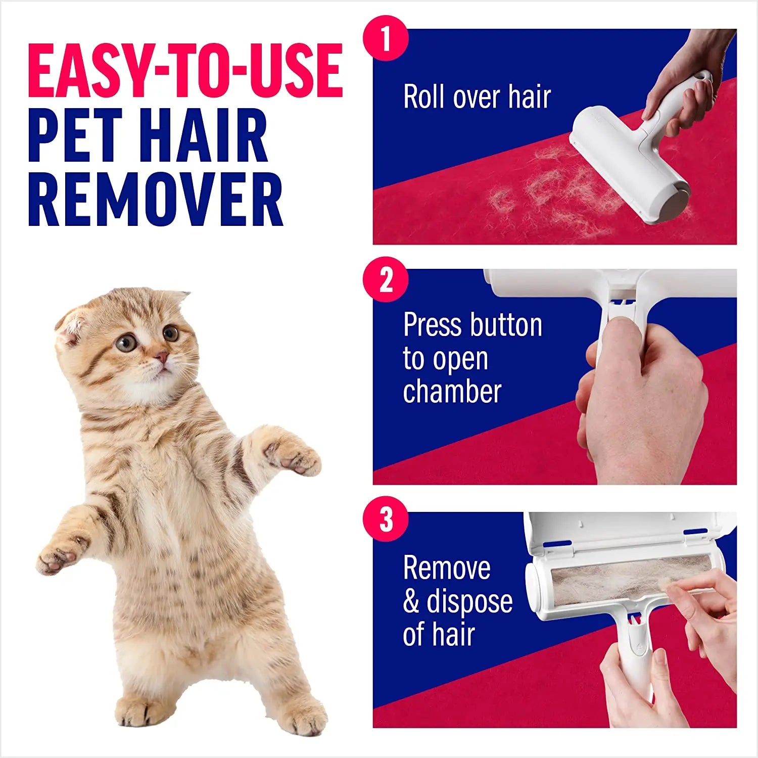 Easy Clean Pet Hair Roller