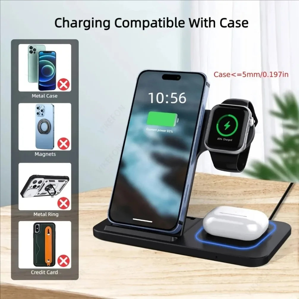 3 in 1 Wireless Charging Station