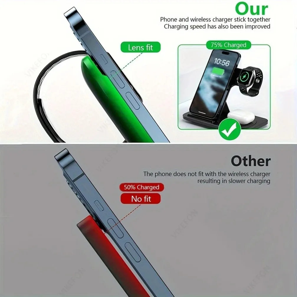 3 in 1 Wireless Charging Station